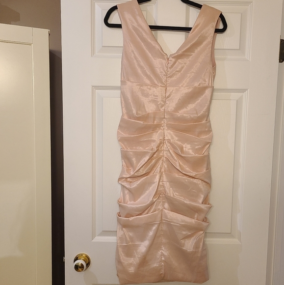 3/$75 - Light Pink Pearl Cocktail Dress - Size M - Le Chateau - Picture 4 of 4